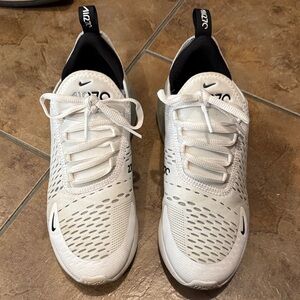 Nike Air Max 270 White and Black Sneakers